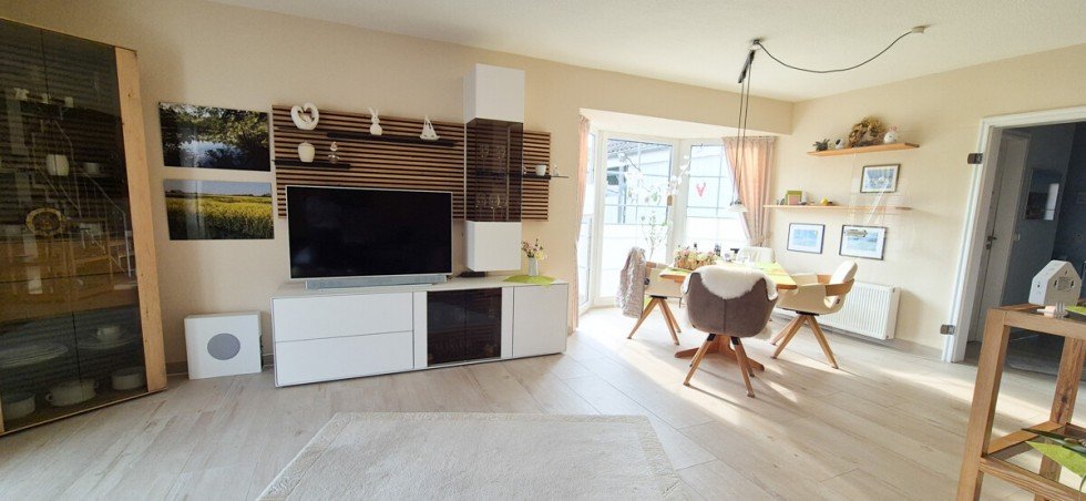wohnzimmer mit Essplatz Reihenendhaus Wendtorf