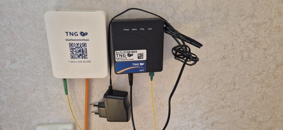 Glasfaser im Haus Doppelhaush�lfte M�nkeberg