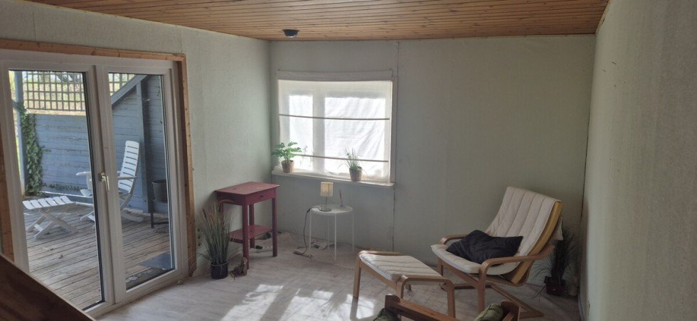 Stube Ferienhaus Wisch /Heidkate