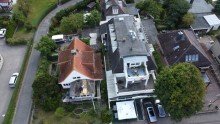 von oben Laboe, 1. Reihe, Strandlage, unverbaubarer Blick auf die F�rde