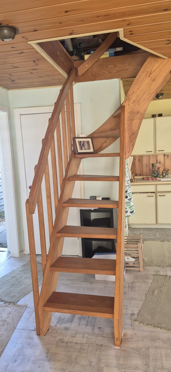 Treppe zum OG Ferienhaus Wisch /Heidkate
